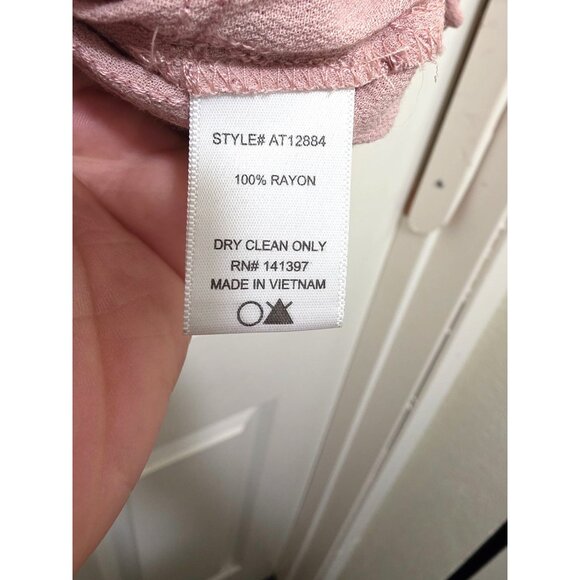 ASTR The Label Pink Embroidered Ruffle Wrap Top With Elastic Waist Womens Size S - Picture 10 of 10